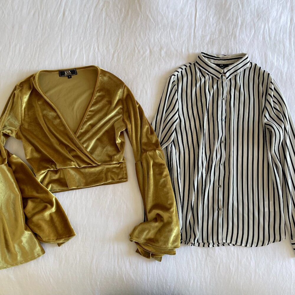 Black & Gold Blouse Bundle